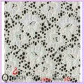 Fantastic white bridal embroidered tulle lace fabric